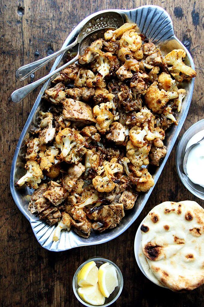 Bring Shawarma Home: Easy Sheet Pan Chicken & Cauliflower